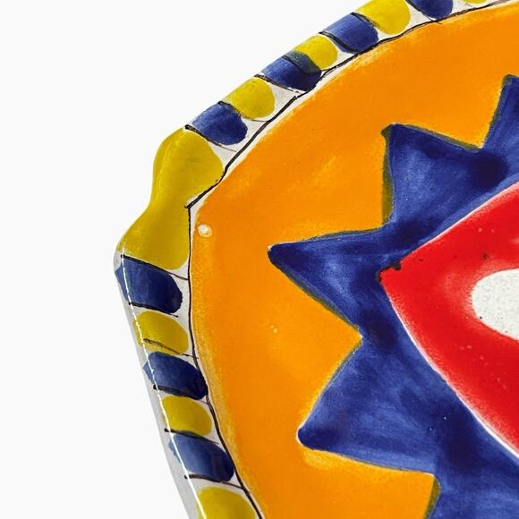 DeSimone Home Decor Wall Art Ceramic Fish Bold Colors Hand Painted Italy Signed - Picture 7 of 10